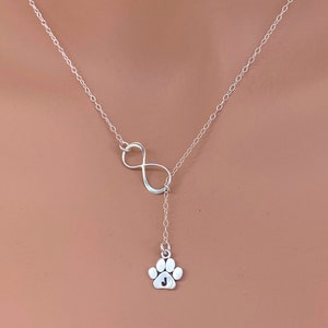 Pet Mom gift - Pet Lover Gift - Gift for dog mom - Paw print necklace sterling silver - Dog paw print - custom Pet Name Gifts - Pet memorial