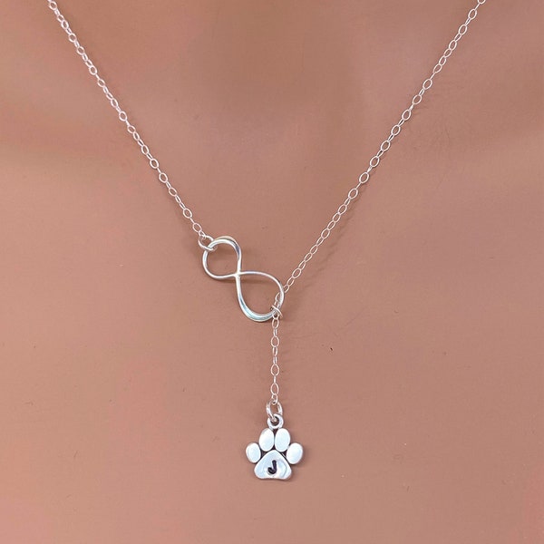 Personalized paw print necklace, Jewelry with Dog Name, Pet Loss, Dog Memorial Necklace, Choose 1,2,3 paw print, Monogram Name Necklaces