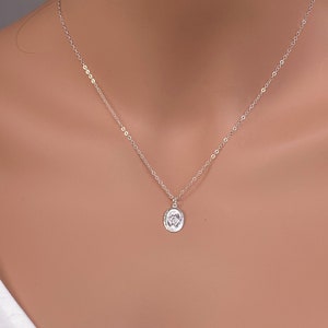 14k guldfyllt Jungfru Maria-halsband: Mirakulös medaljhänge bild 3
