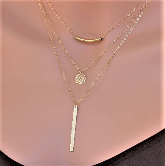 Triple necklace sale