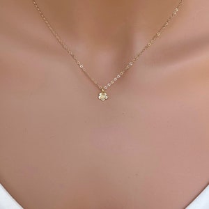 Solid 14K Gold Cherry Blossom Charm, 14K Gold Cherry Flower, Super Tiny Flower Charm, Nature Charm, Blossoms, Gold Jewelry, Floral Necklace