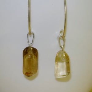 Citrine sterling silver earrings