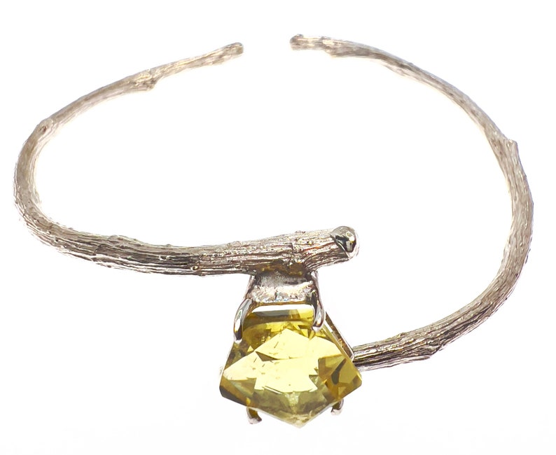 Lemon quartz Sterling silver bracelet image 3