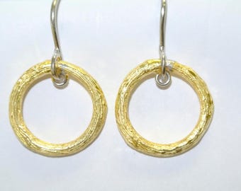 Sterling silver gold plated  earrings
