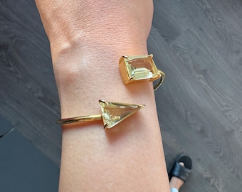 Citrine Sterling silver gold plated Bracelet