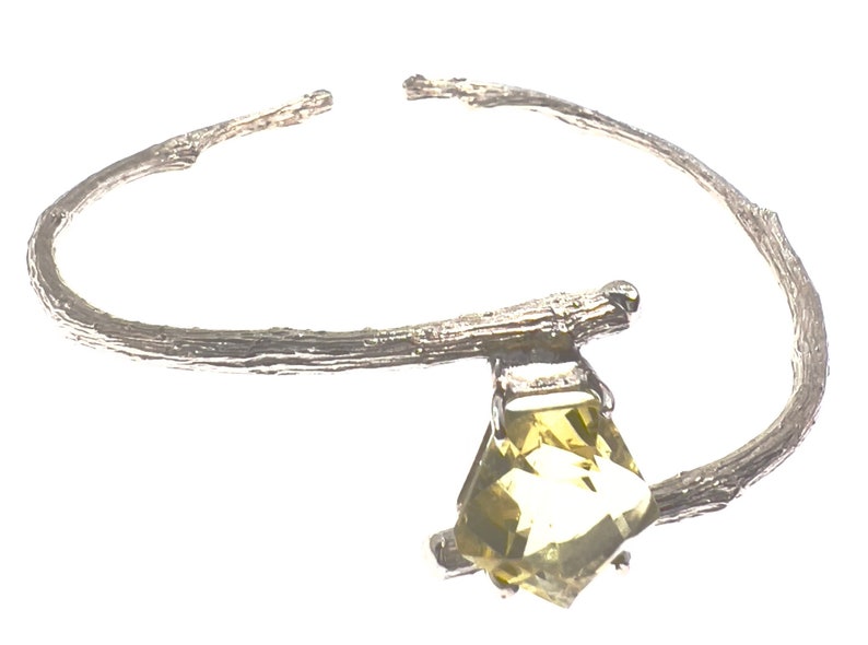 Lemon quartz Sterling silver bracelet image 4