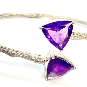 Amethyst Sterling silver bracelet