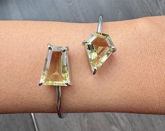 Lemon quartz Sterling Silver bracelet