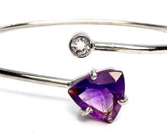 Amethyst Sterling silver bracelet