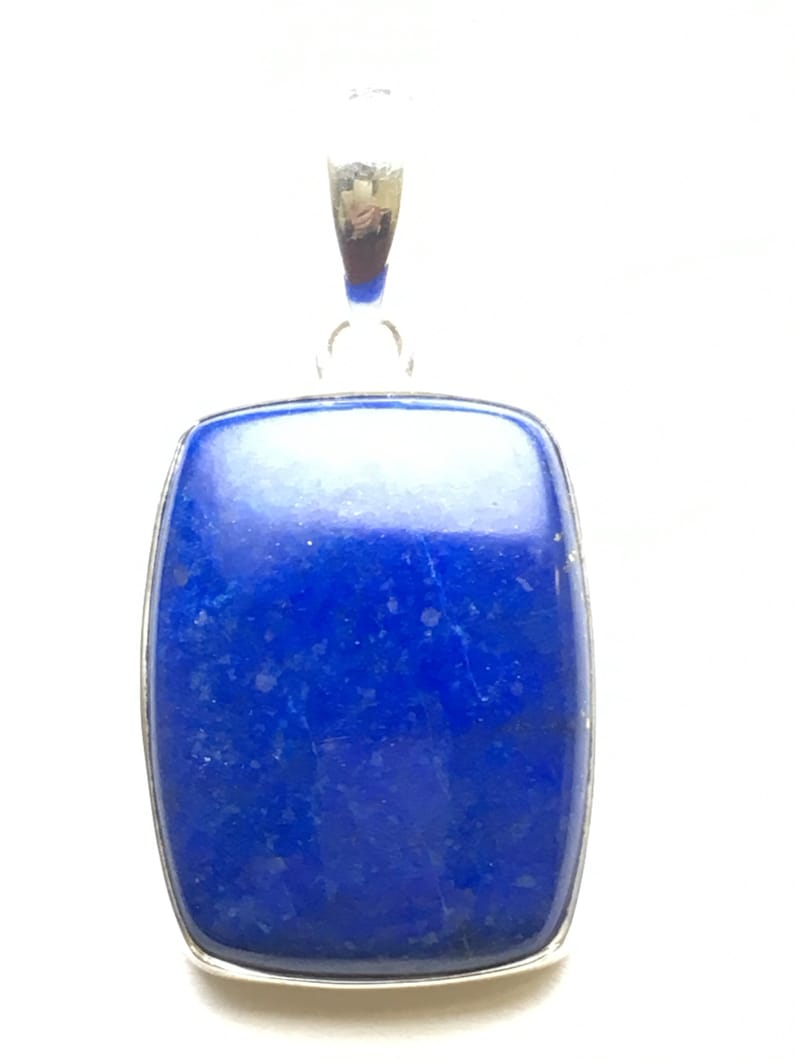Lapis lazuli Sterling silver pendant FREE SHIPPING