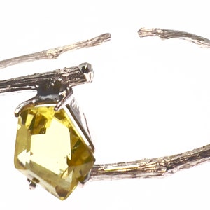 Lemon quartz Sterling silver bracelet image 8