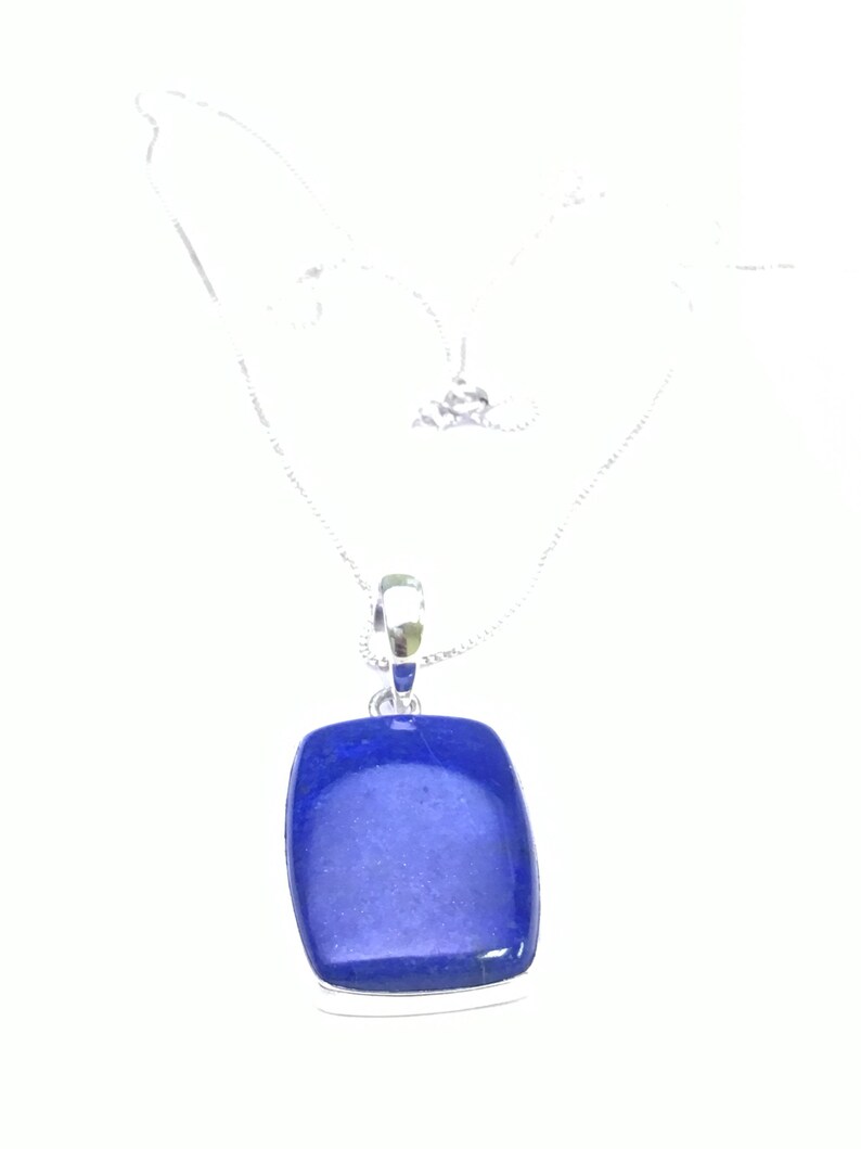 Lapis lazuli Sterling silver pendant FREE SHIPPING