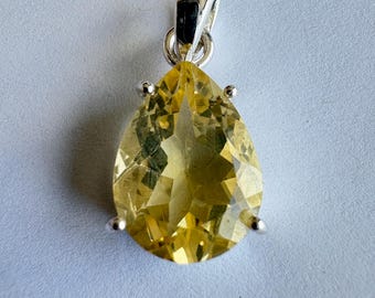 Citrine Sterling Silver pendant