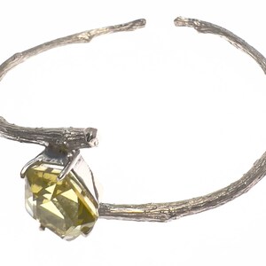 Lemon quartz Sterling silver bracelet image 6