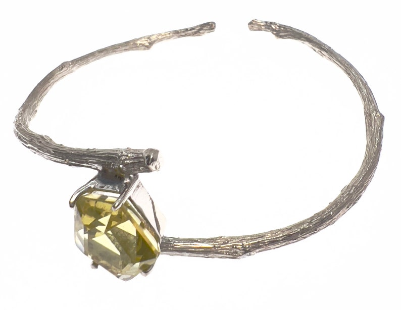 Lemon quartz Sterling silver bracelet image 6