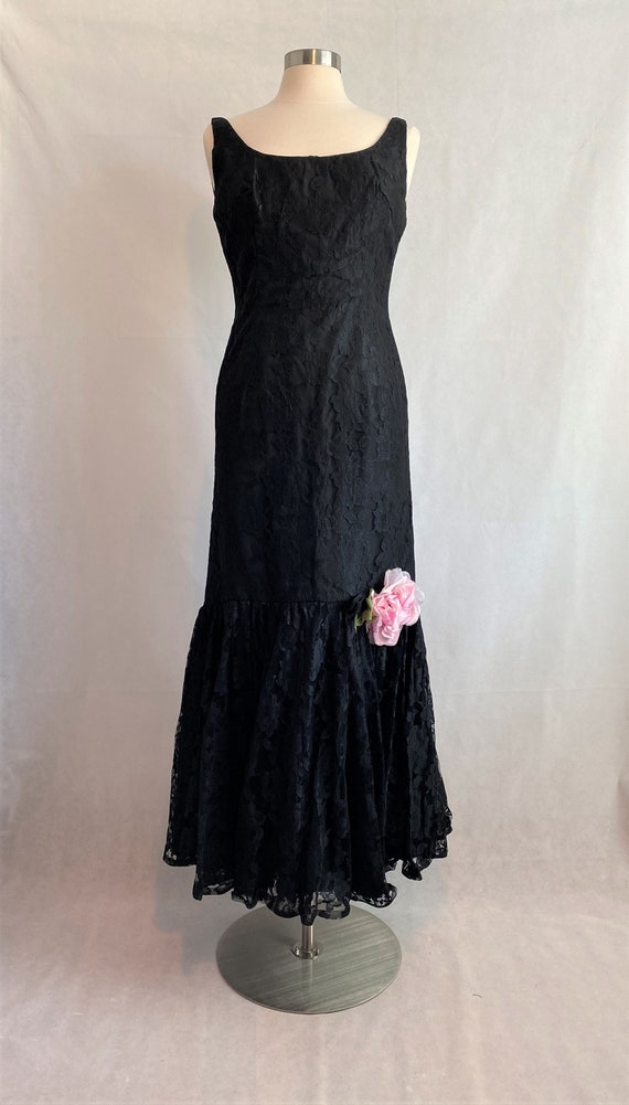 Vintage Black Lace Mermaid Dress~ Vintage Fashion,