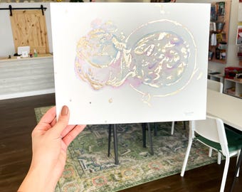 Custom IVF Embryo Watercolor Painting