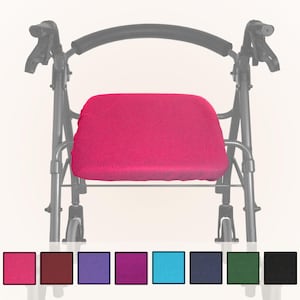 Plush Fleece Rollator Seat Cover in 3 Sizes - Solids
