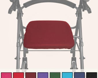Plush Fleece Rollator Seat Cover in 3 Sizes - Solids