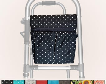 Fold-Over Walker Bag | Wheelchair & Rollator Organizer Bag | Limited Stock – Final Pieces | Made in USA