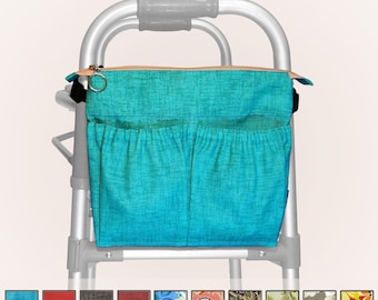 Zipper Walker Bag | Rollator Organizer Bag with Pockets | Limited Stock – Final Pieces | Made in USA