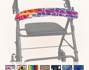 Plush Fleece Rollator Bar Cover - Fun Prints