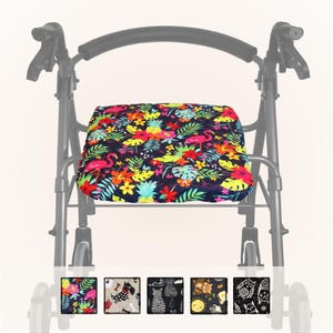 Quilted Rollator Seat Cover in 3 Sizes - Animal Prints