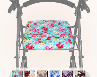 Quilted Rollator Seat Cover in 3 Sizes - Florals