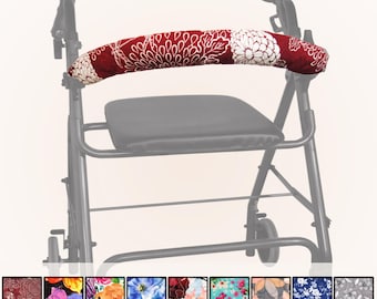 Quilted Rollator Bar Cover - Florals