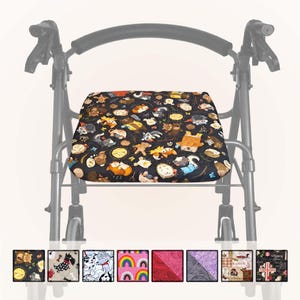 Quilted Rollator Seat Cover | Cotton Walker Cover | Limited Stock, Final Pieces