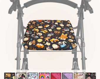 Quilted Rollator Seat Cover | Cotton Walker Cover | Limited Stock, Final Pieces