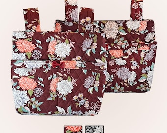 Bolsa acolchada para andadores con múltiples bolsillos (tamaños mediano y grande) - Floral