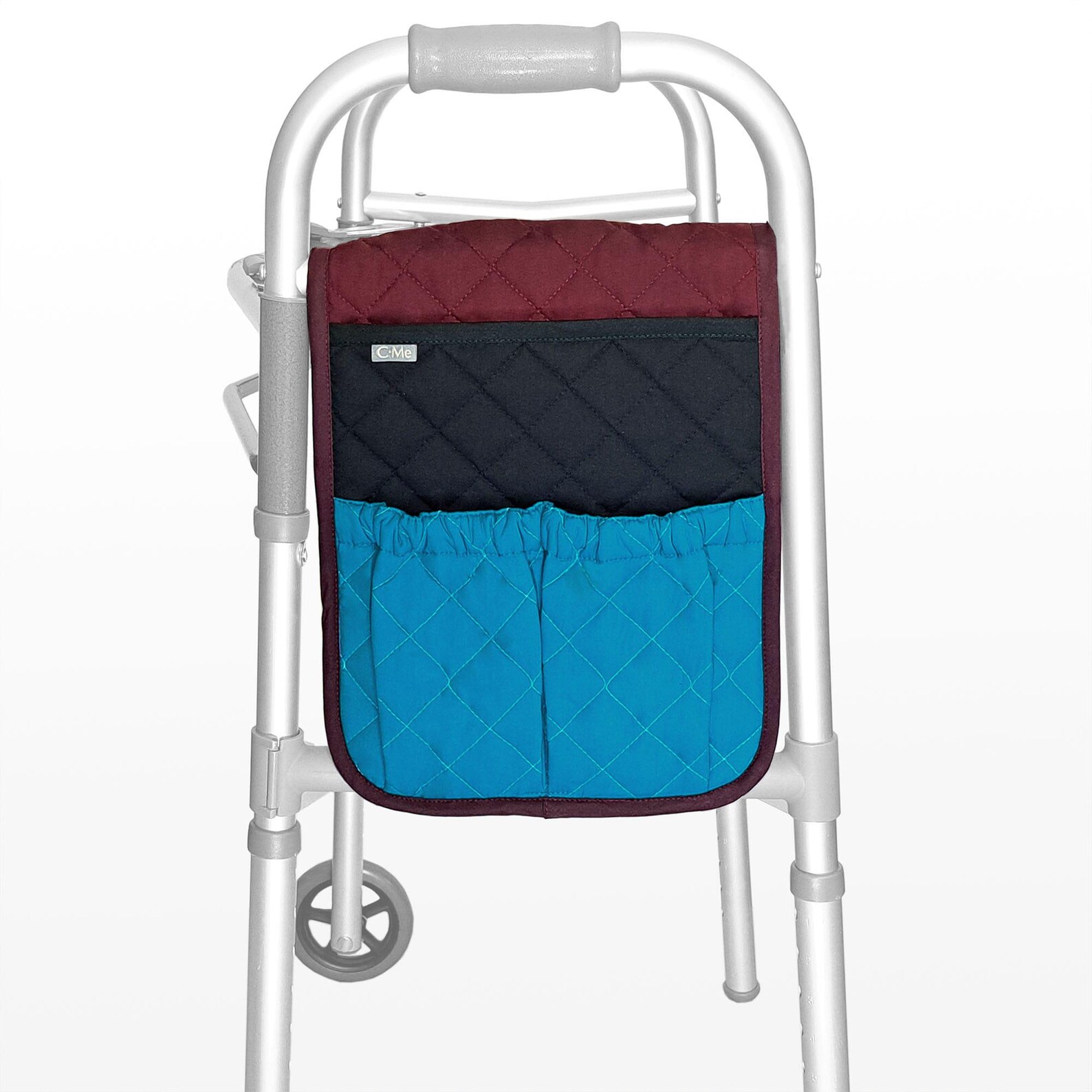Any Kin Caddy Personalized Walker Caddy | Quilted Walker & Wheelchair Organizer | One ...