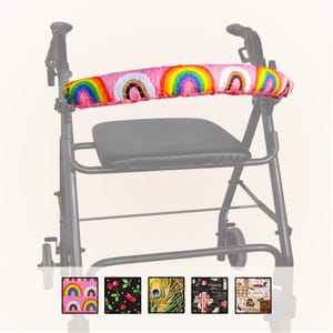 Quilted Rollator Bar Cover - Fun Prints
