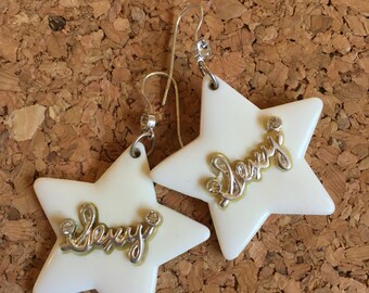 Sexy Star Earrings 90's Dangly Earrings Sparkly