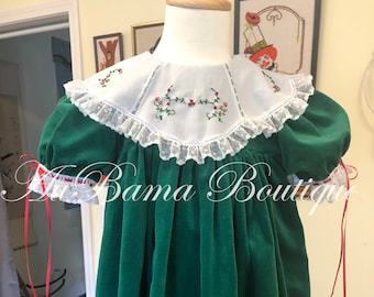 Danielle Collar Dress with Hand Embroidered Collar