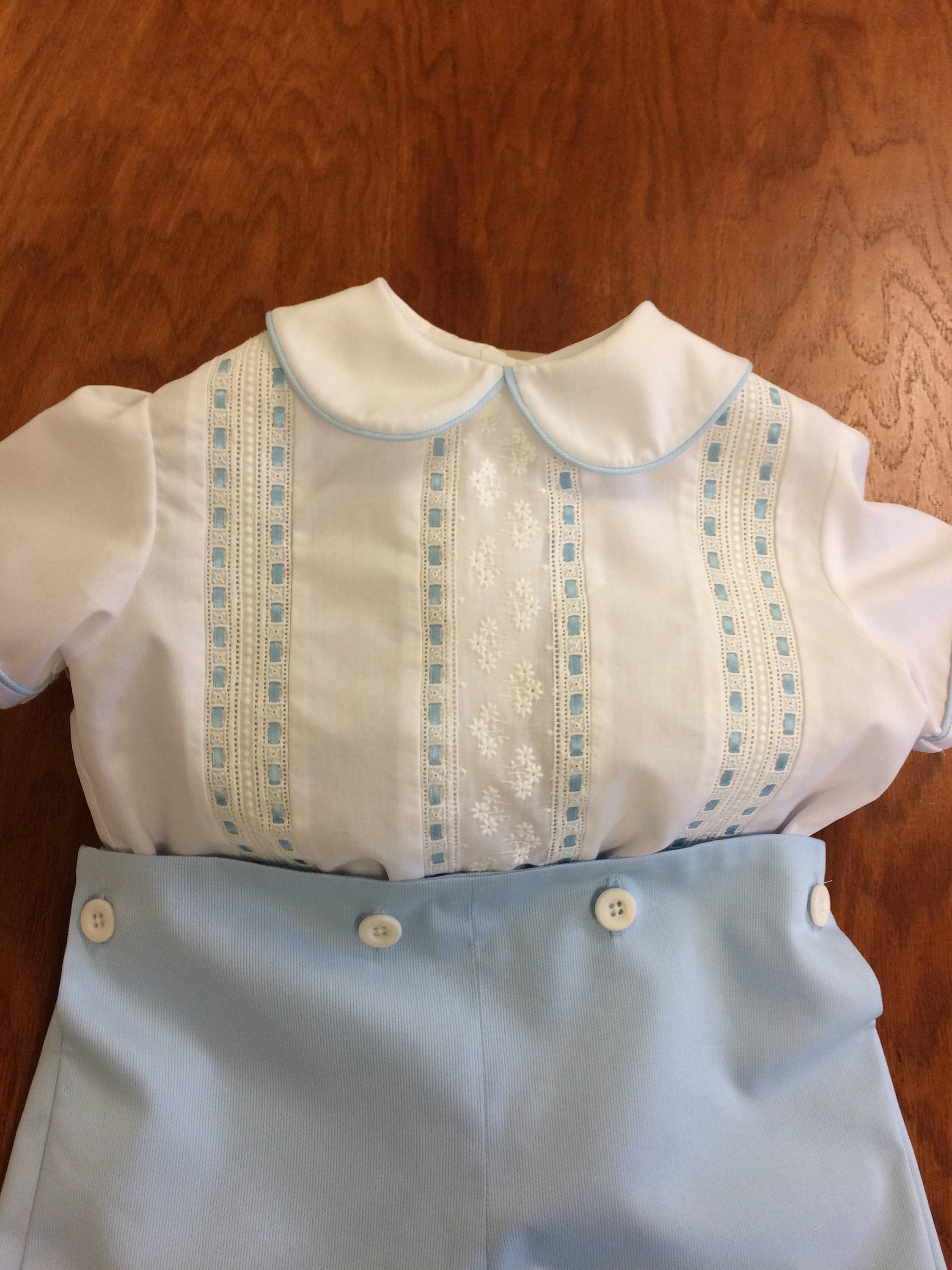 The "Solly" Button-On With Swiss Embroidery