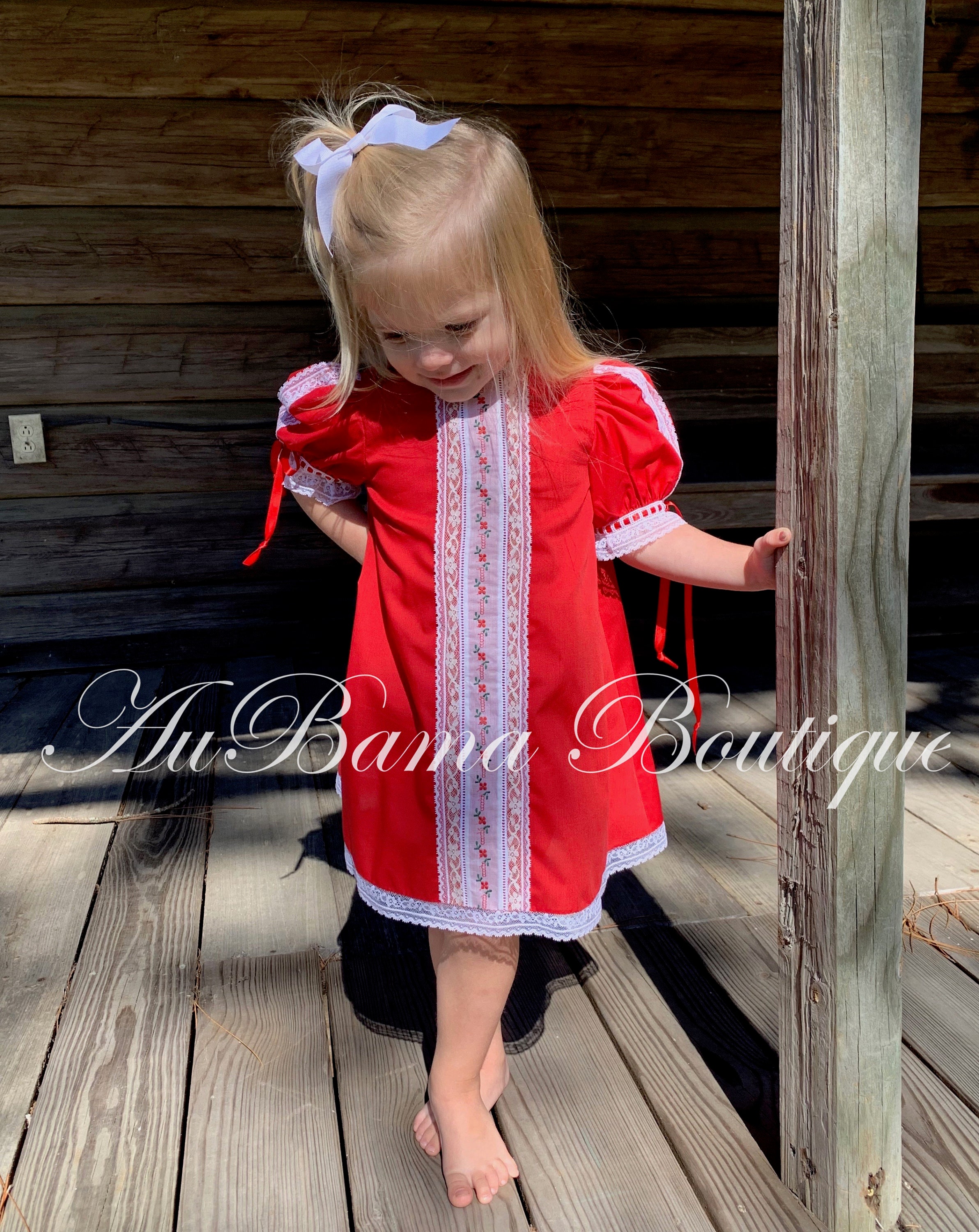 Tricia Heirloom Dress With Swiss Embroidery