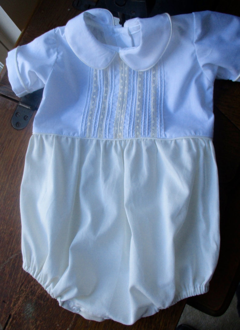 The efron Heirloom Baby Boy Bubble With No Lace Etsy