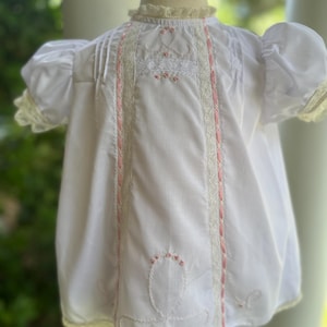 The &quot;Dawn&quot;  Sweet, Hand-embroidered Baby Gown
