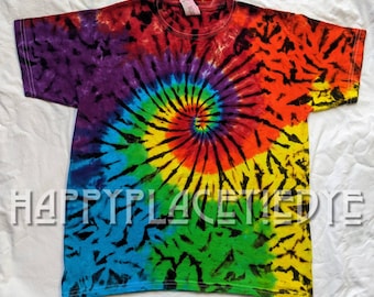 Design By Humans tie dye mandala Girls Youth Graphic T Shirt