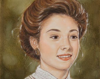 Anne of Green Gables Print, Anne Shirley Portrait Megan Follows Movie Collection