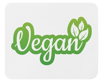 Mauspad VEGAN - Das Mauspad für Veganer - Zeige Vegan - Arbeit, Büro, Zuhause