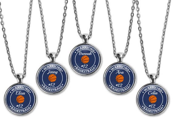 Personalized Necklace Basketball Number Necklaces Personalized