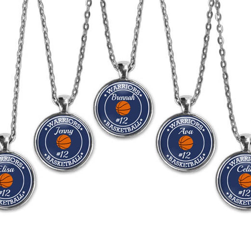 ❤️Buy 2 FREE SHIPPING❤️Basketball Team Necklace, Personalized Pendant Gift, Senior Banquet, Basketball Mom, Sports Jewelry, Number, Basketball Girl, Number Jewelry