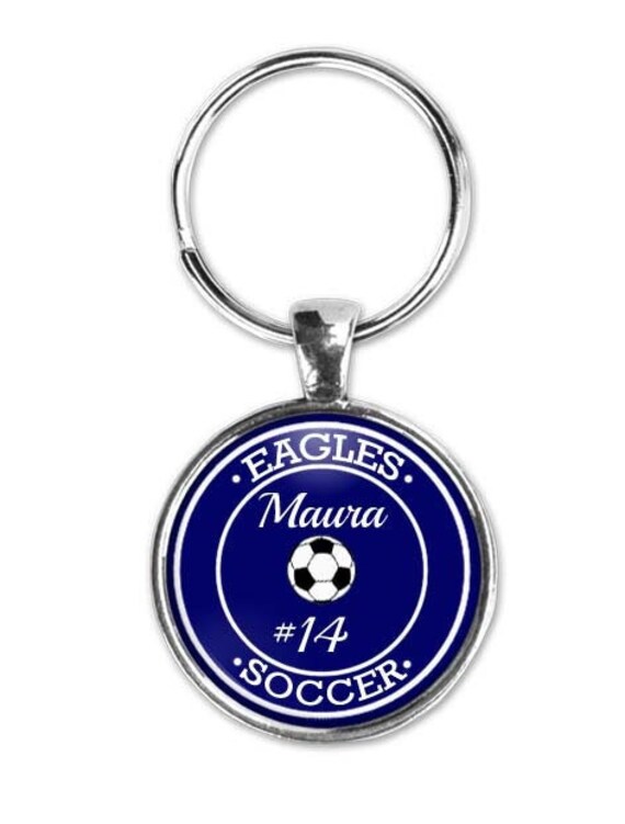 Soccer Keychain, Team Gift, Personalized, Custom, Soccer Gift