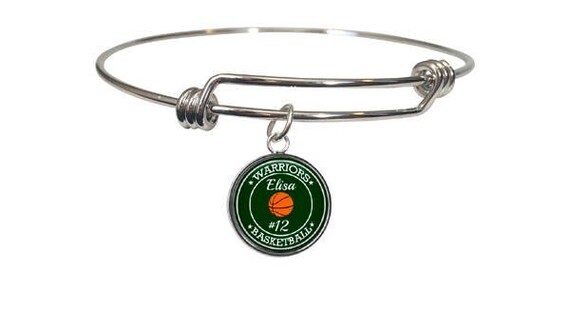 Basketball Bracelet, Personalized Team Gift, Senior Banquet