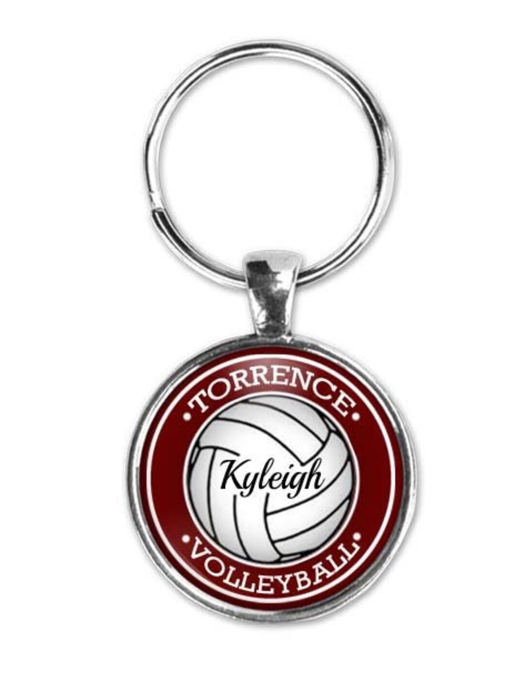Volleyball Keychain Personalized Team Gift Volleyball Gift Etsy