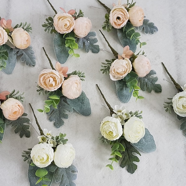 Silk Flower Corsage Etsy UK