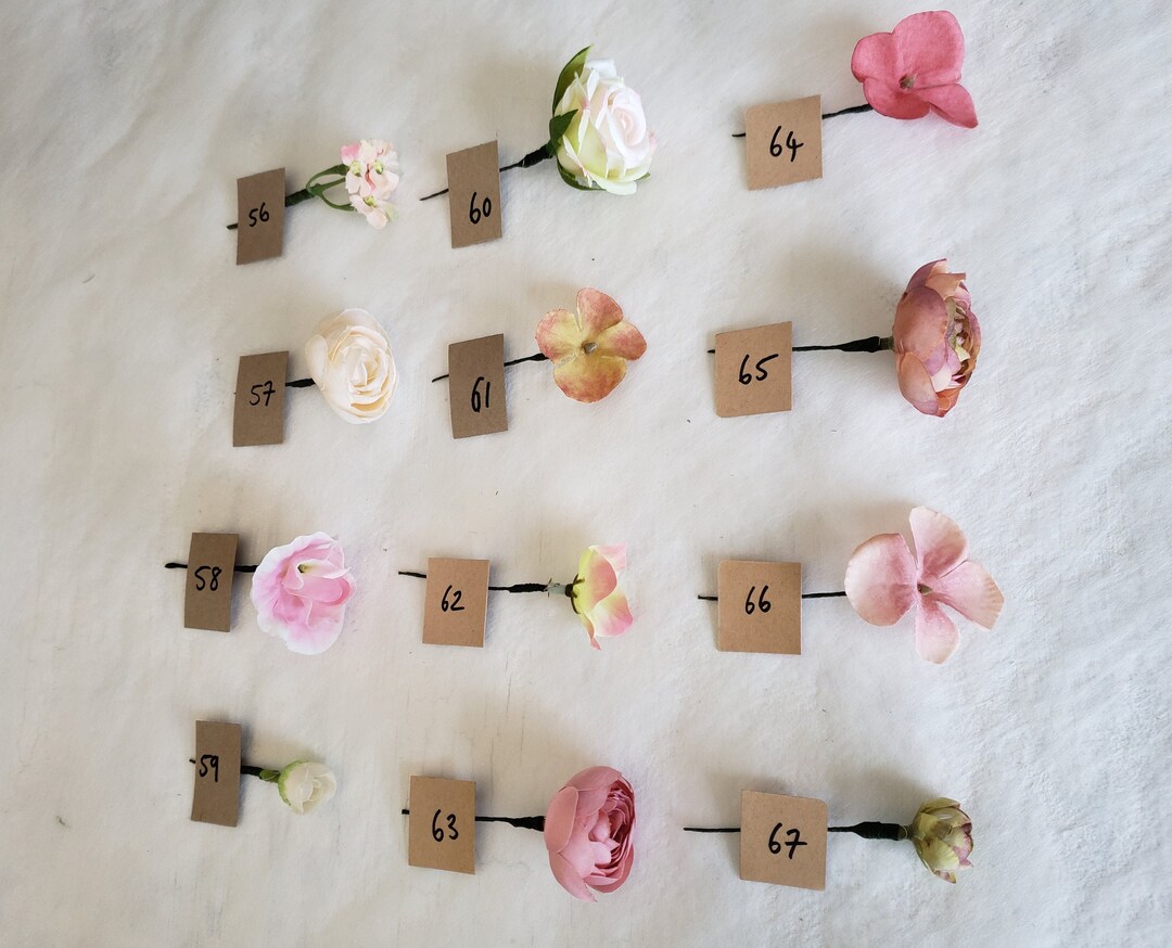 Blush Pink Flower Hair Pins Floral Hair Wire Wedding Hair Etsy